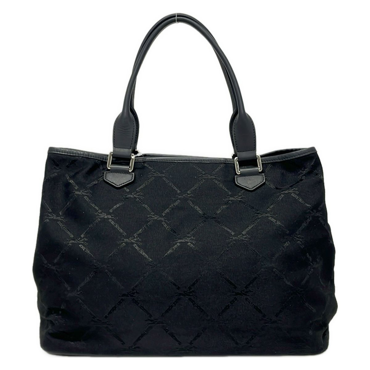 LONGCHAMP(ロンシャン) トートバッグ - 黒 キーフック付き レザー 