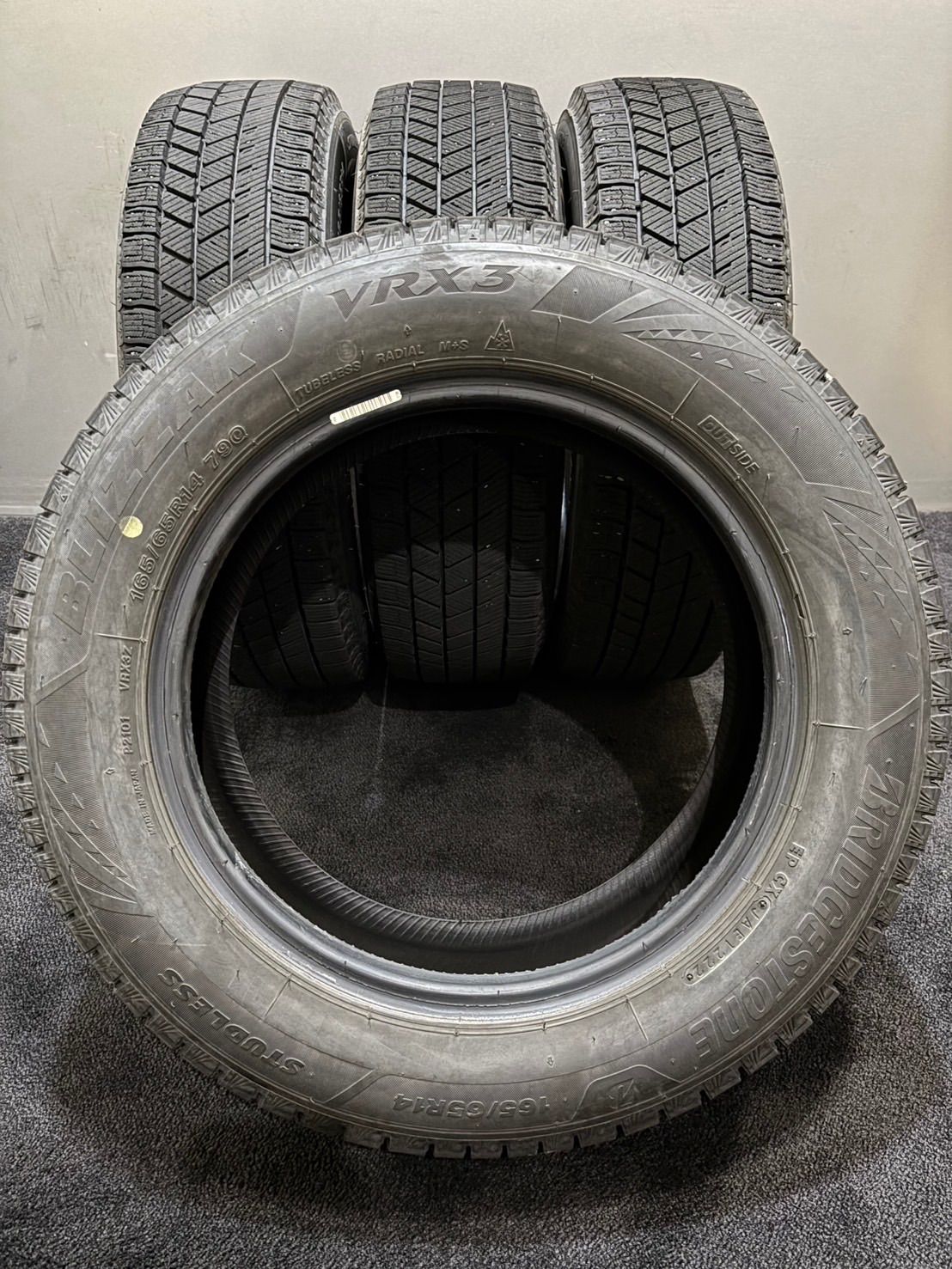 ☆165/65R14 BRIDGESTONE/VRX3 22年製 スタッドレス 4本 ブリヂストン ☆165/65R14 BRIDGESTONE/VRX3 22年製 スタッドレス 4本 ブリヂストン