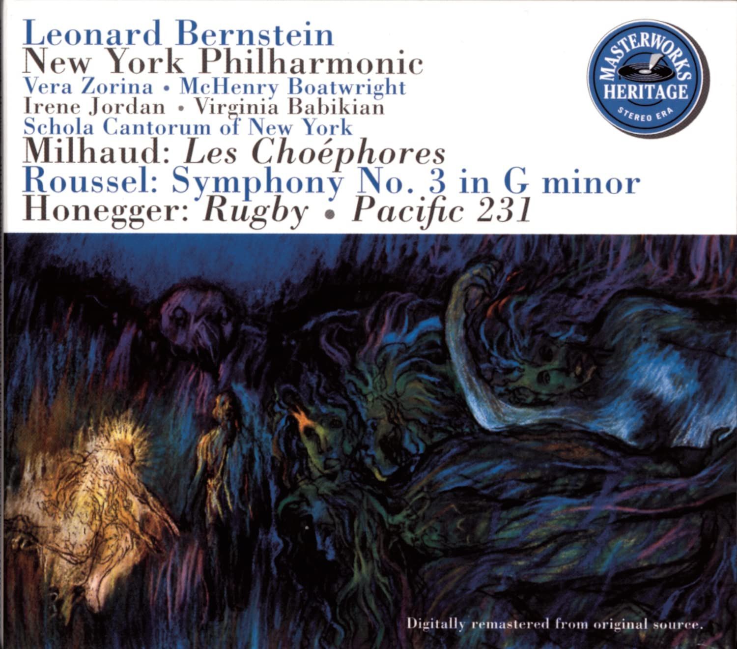 【CD】Milhaud:Les Choephores / Roussel:Symphony No.3 in G minor / Honegger:Rugby / Pacific 231