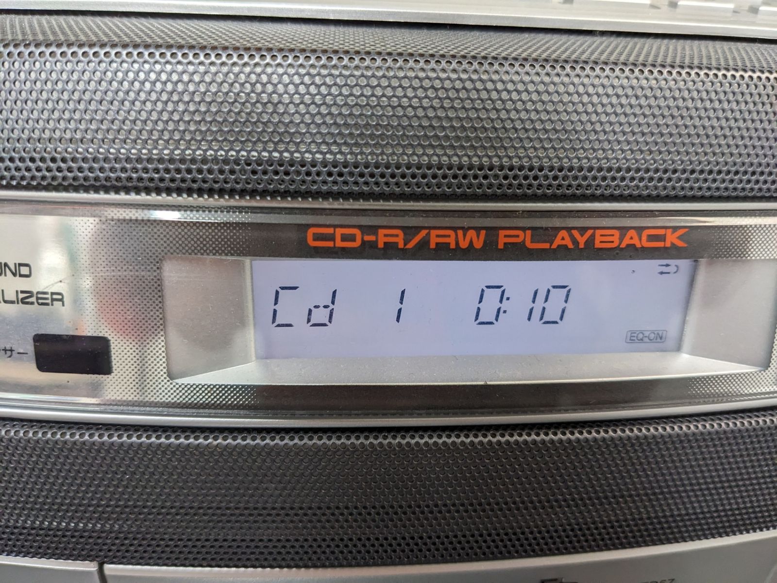 動作品◇Panasonic パナソニック CDラジオカセット シルバー RX-ED57-S