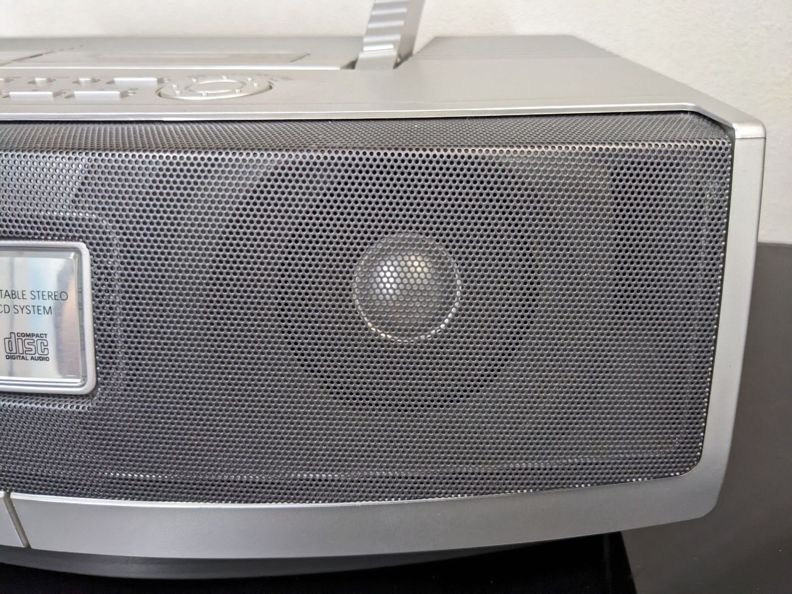 動作品◇Panasonic パナソニック CDラジオカセット シルバー RX-ED57-S