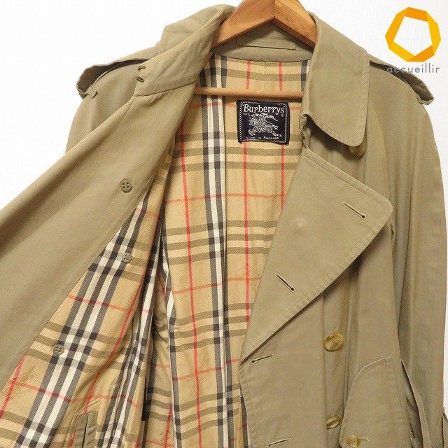 anc バーバリー BURBERRY コート トレンチコート ベージュ チェック