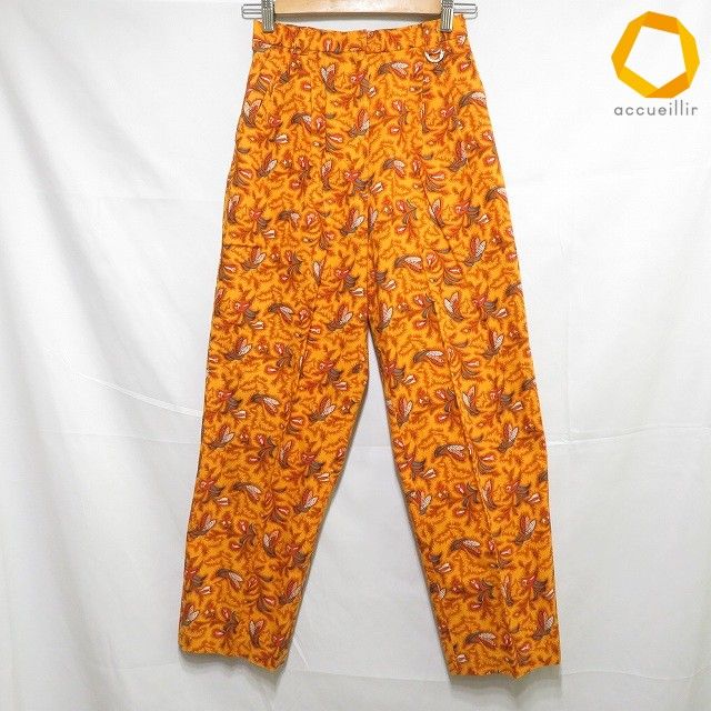 #anc クリスチャンディオール スポーツ Christian Dior SPORTS パンツ M オレンジ グレー 茶系 ヴィンテージ レディース [1004235]