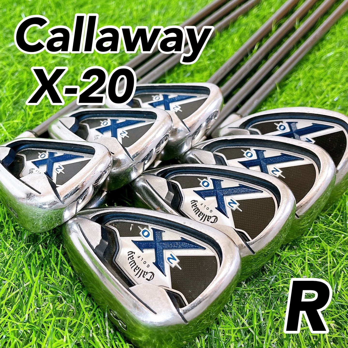 Callaway X-20 / キャロウェイ　メンズ　アイアンセット　7本　R 右打ち　男性用　やさしい