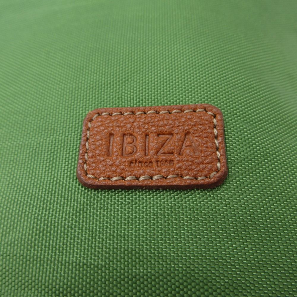 良品 IBIZA イビサ レザーショルダーバッグ グリーン レディース 古着 中古 USED IBIZA - 美品 イビサ ショルダーバッグ 斜め掛け レザー レディース