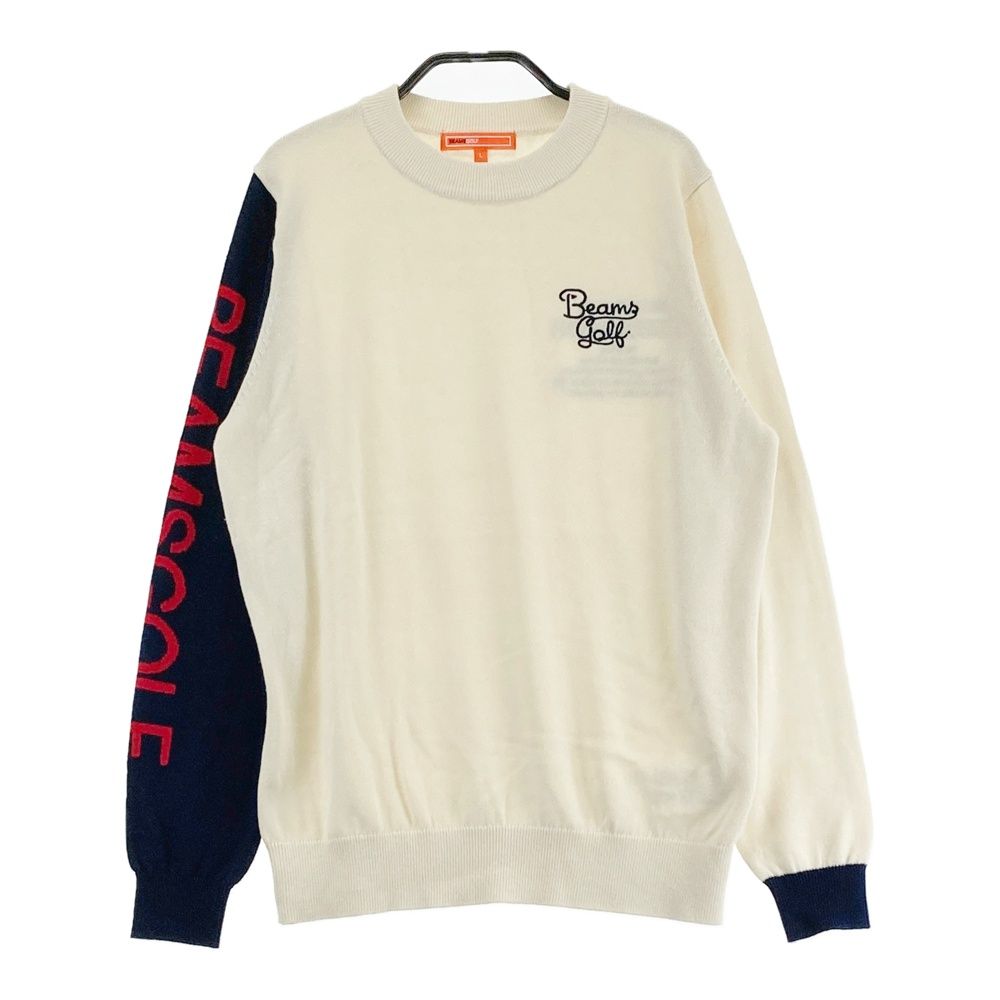 サイズ：L BEAMS GOLF ビームスゴルフ 長袖ニットセーター ベージュ系 [240101680028] ゴルフウェア レディース ストスト