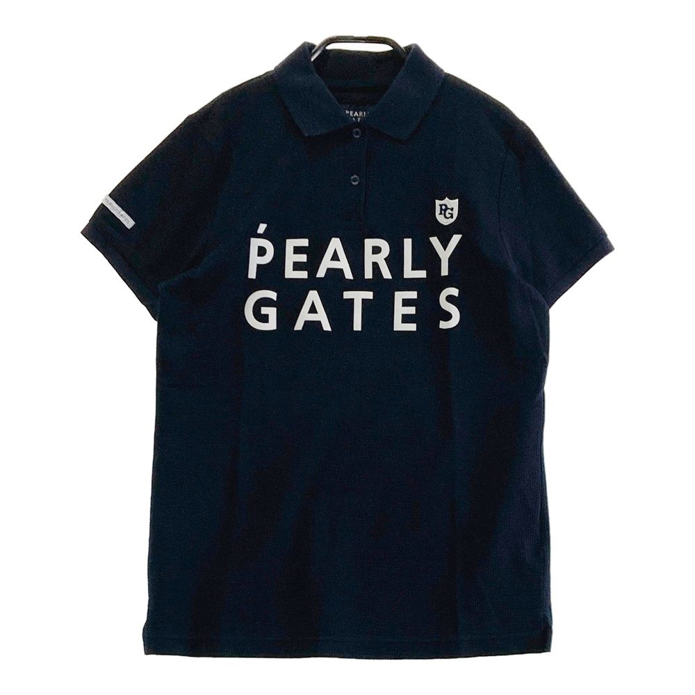 サイズ：1 PEARLY GATES パーリーゲイツ 半袖ポロシャツ ネイビー系 [240101684806] ゴルフウェア レディース ストスト