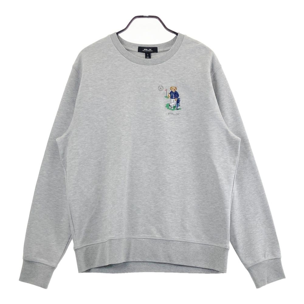 サイズ：L RLX ラルフローレン スウェット ベア グレー系 [240101685984] ゴルフウェア メンズ ストスト
