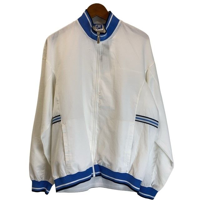 【中古】　NIKE　ウインドブレーカー　80s vintage　80年代　OLD　ブルゾン　ハイネック　フルジップ　無地　オーバーサイズ　古着　/1301