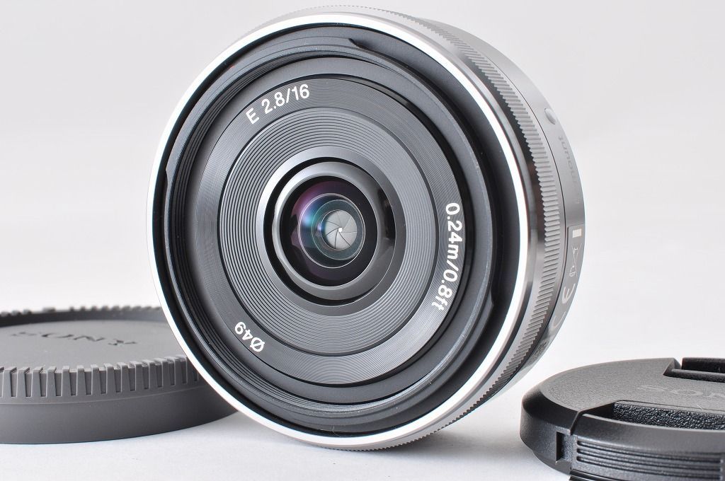【安心の2ヶ月保証】SONY ソニー E 16mm F2.8 SEL16F28 シルバー Eマウント 広角単焦点レンズ＃1449