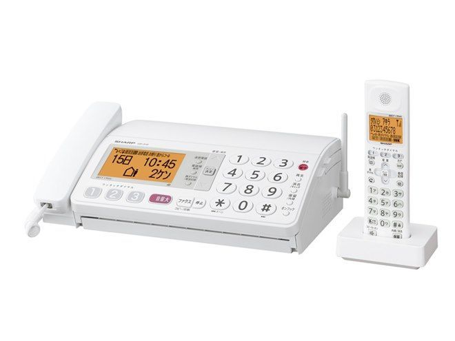 〇未使用 SHARP デジタルコードレスファクシミリ UX-310CL-W FAX付 電話機 子機1台 シャープ