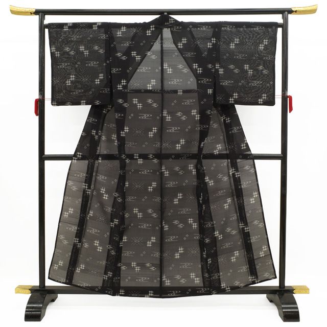 新古品】 夏物 本場琉球かすり 夏琉球 単衣 着物 未使用 伝統工芸品