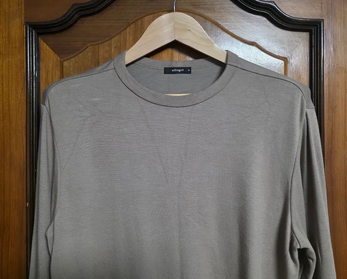 アレグリ Tシャツ M 100 CuffTee カーキ ブラウン シャツ スウェット ジャケット