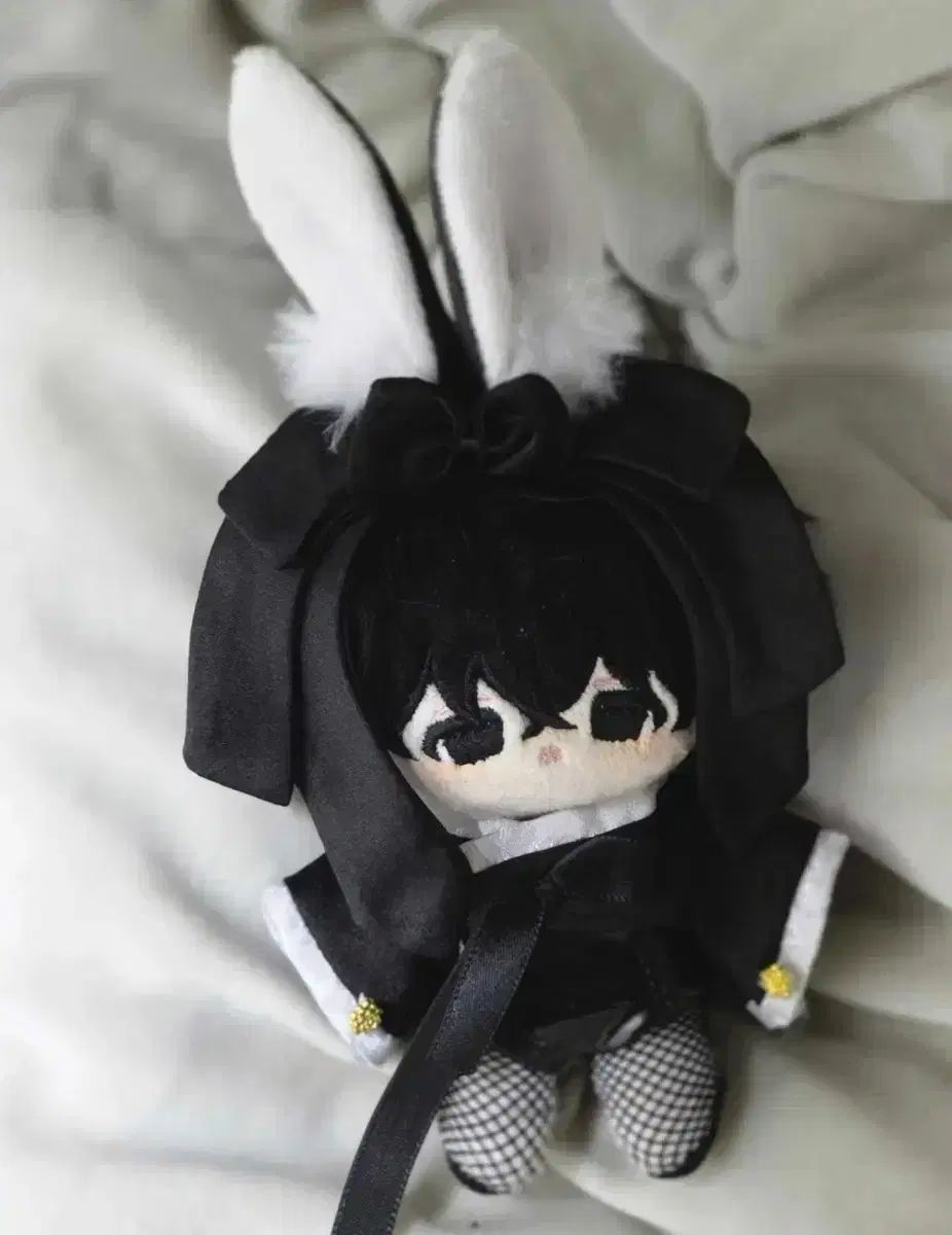 10cm人形服 バニーハン(HAN)チマチョゴリ ブラック+ホワイト まとめ売り