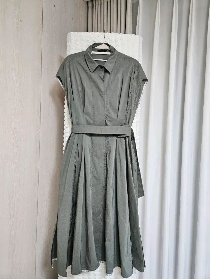 SISLEY シスレー シャツ ロング丈ワンピース