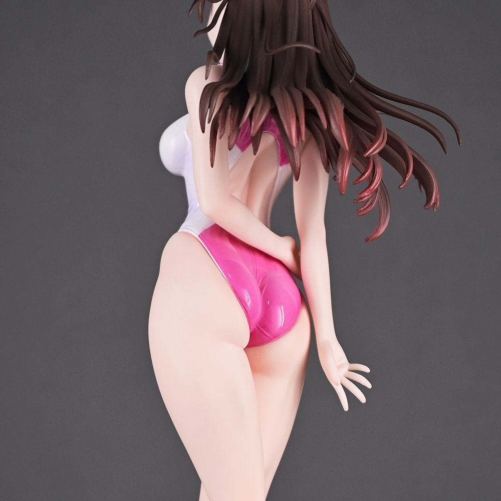 ☆未使用 彼女、お借りします 1/7 水原 千鶴 競泳水着 フィギュア 塗装