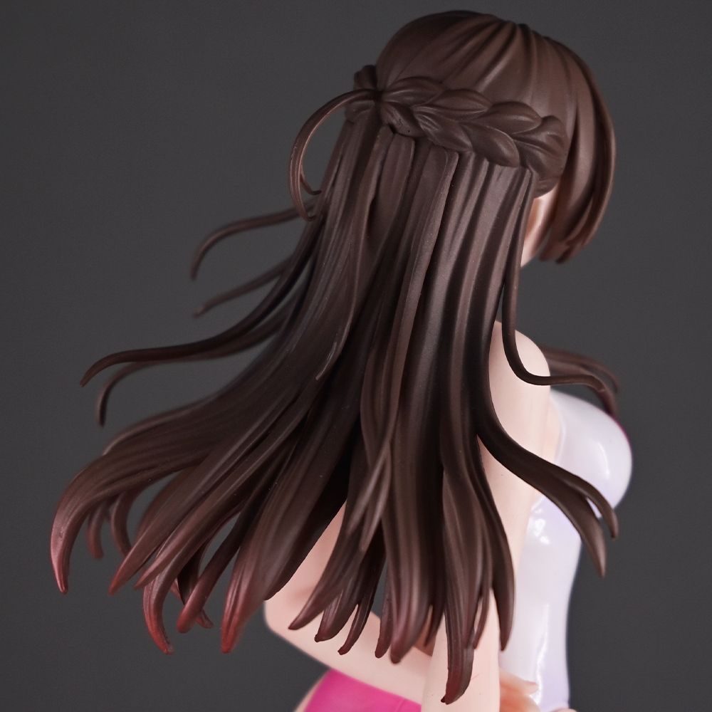 ☆未使用 彼女、お借りします 1/7 水原 千鶴 競泳水着 フィギュア 塗装