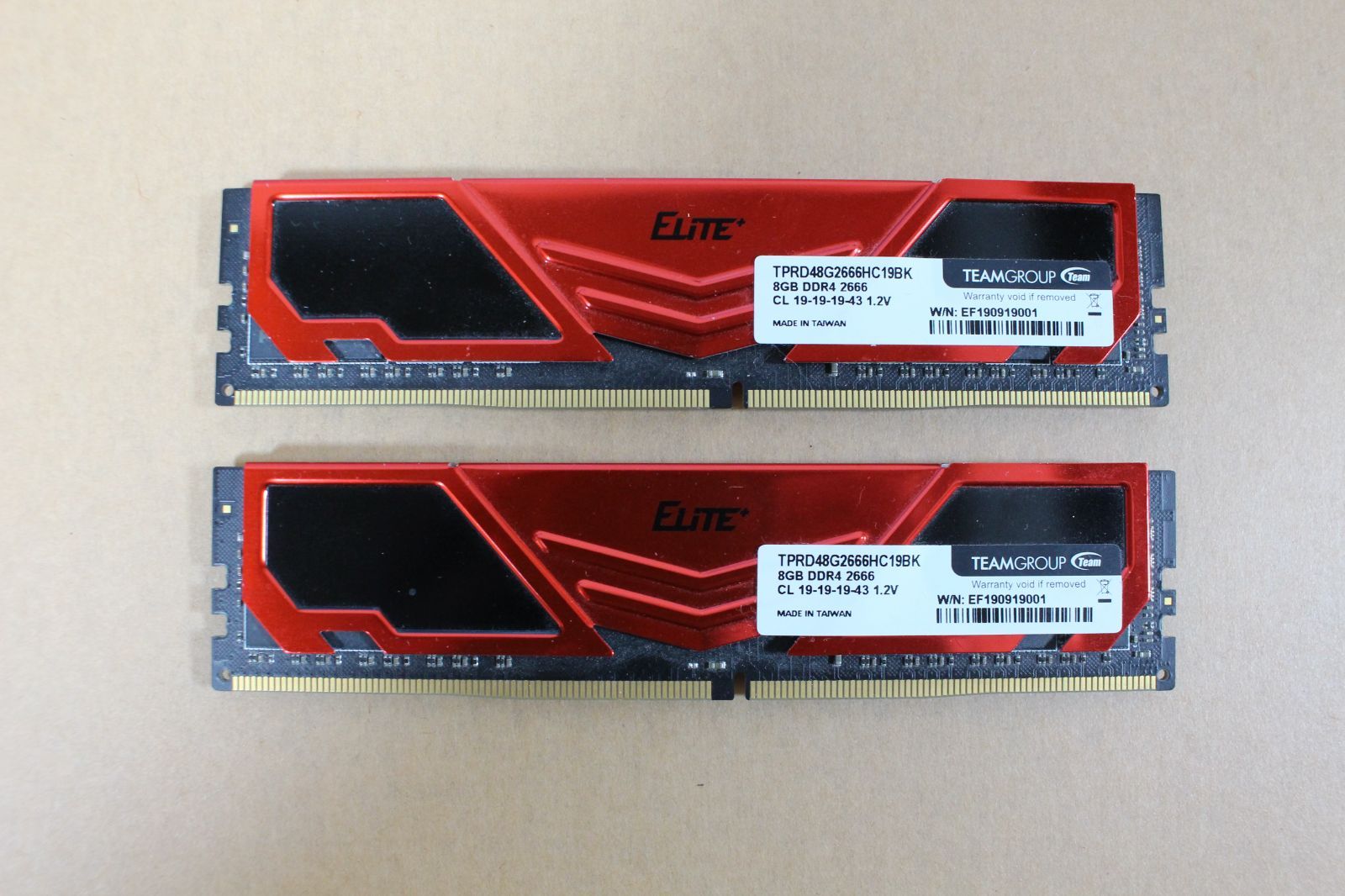 TEAM DDR4 2666 8x2GB ジャンク メモリ - メルカリ