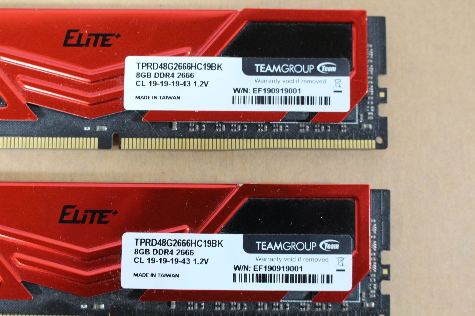 TEAM DDR4 2666 8x2GB ジャンク メモリ - メルカリ