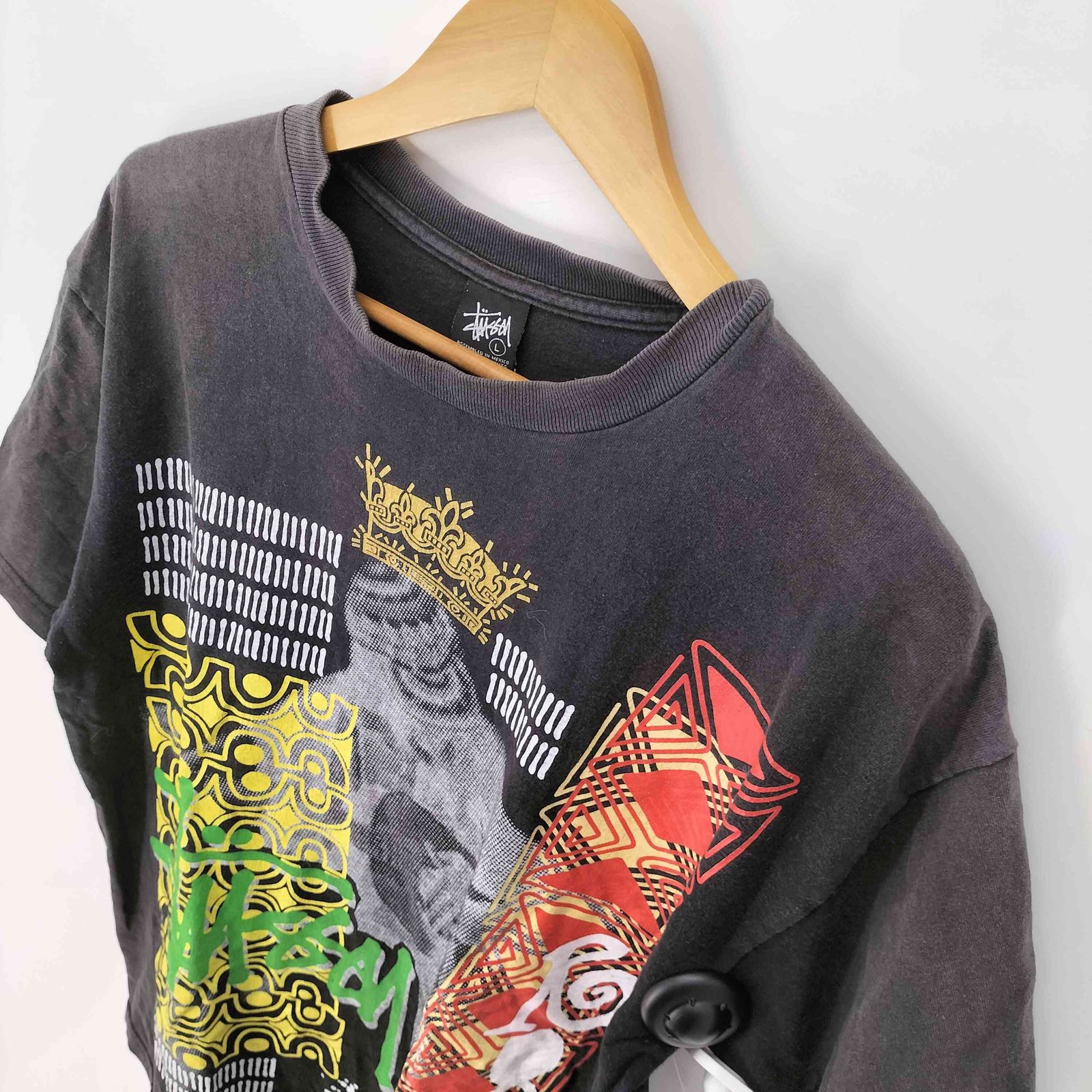 ステューシー Stussy 00S メキシコ製 Roots グラフィックプリント S/S
