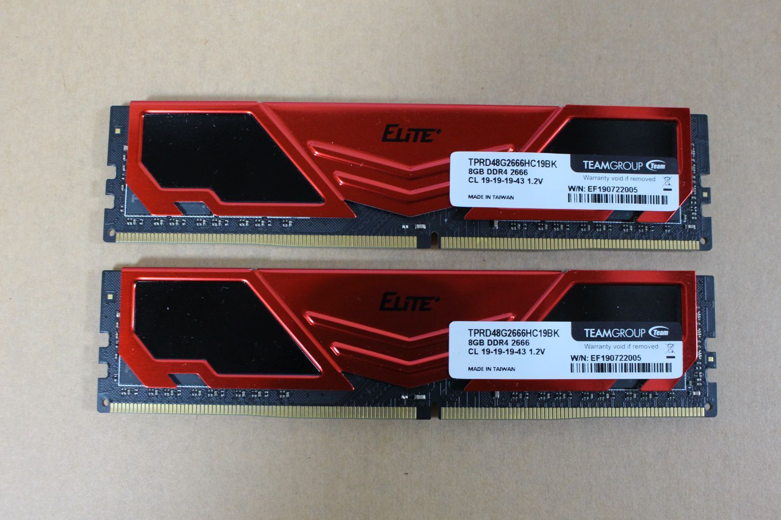 TEAMGROUP 8x2GB DDR4 2666MHz 47