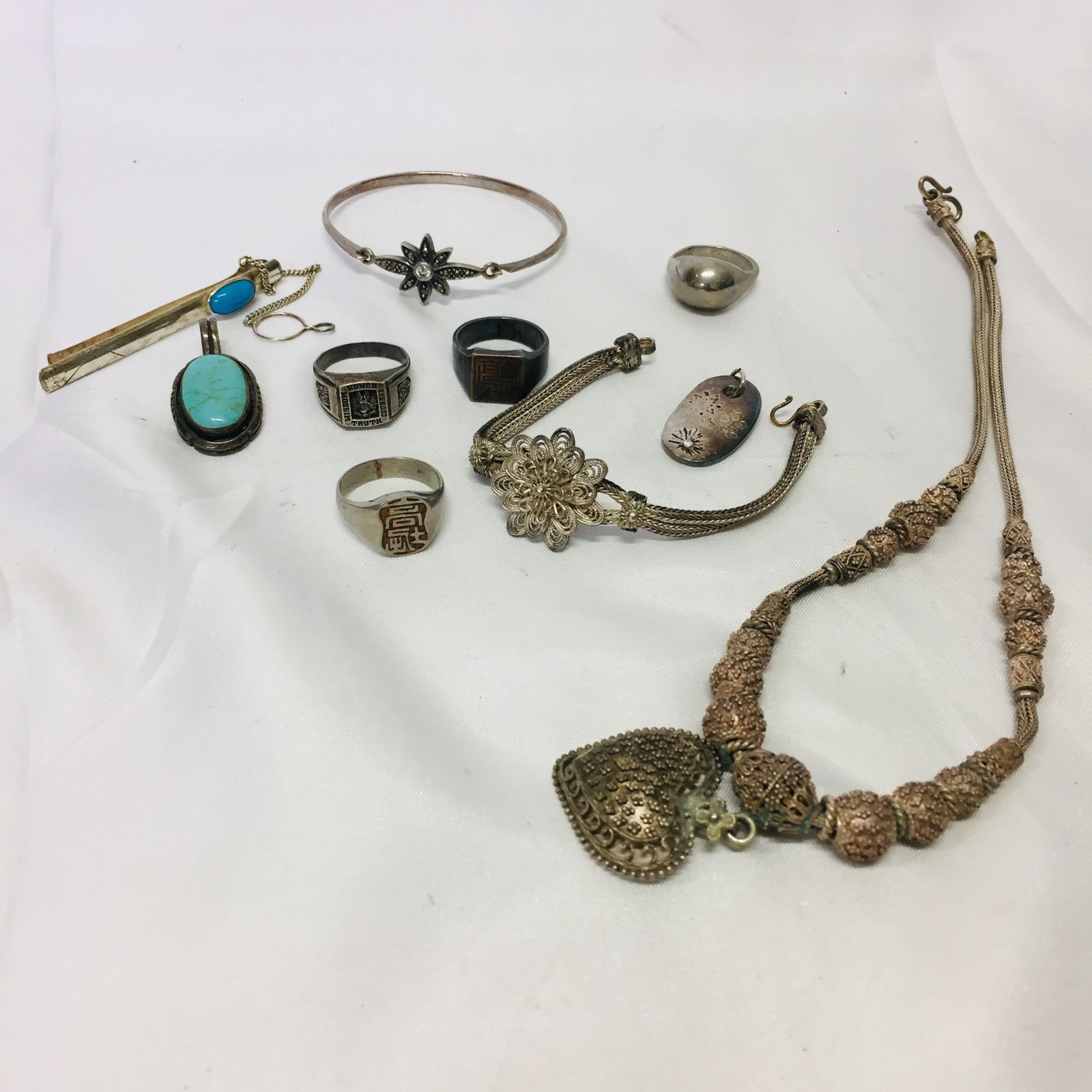 S【アクセサリー】シルバー系 アクセサリーセット まとめ売り SV925 silver メッキアクセ
