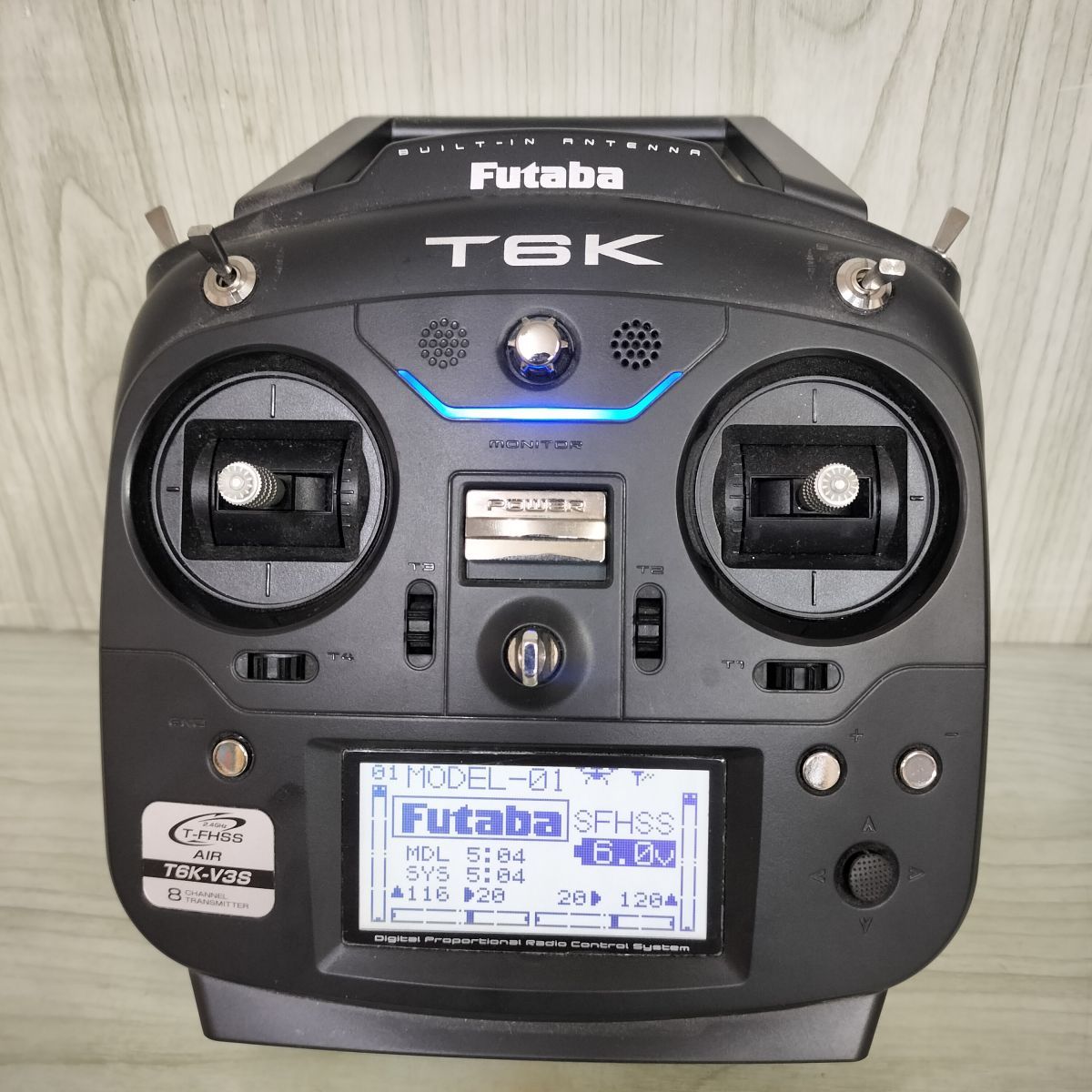 通電のみ確認済み 現状品 双葉電子工業 フタバ 送信機 T6K-V3S 050165