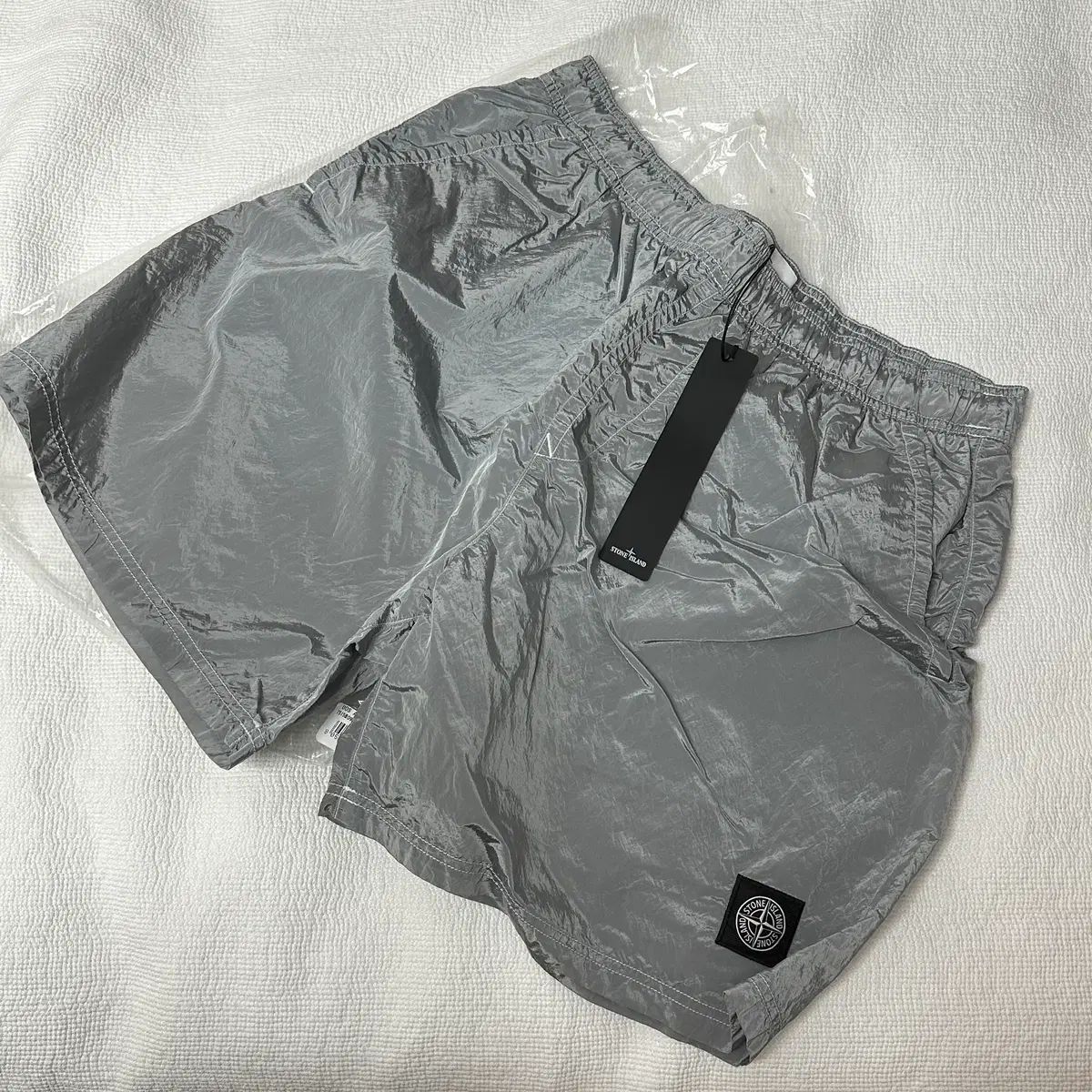 STONE ISLAND B0943 ナイロン メタル Swim スイミング パンツ グレー L サイズ