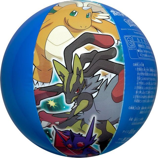 新品 ポケモンビーチボール40cm AHE-40C (ふくらましサイズ直径約27cm