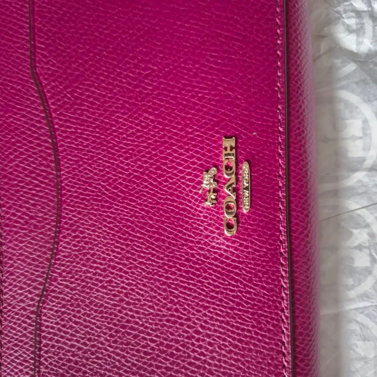 COACH コーチ NEW YORK ピンク カードウォレット 長財布