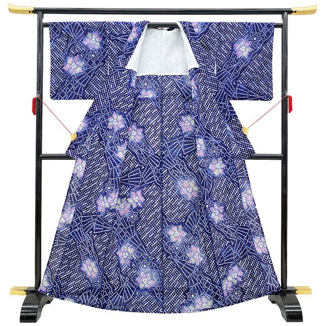 新古品】 夏物 本場有松鳴海絞り 浴衣 未使用 有松 ゆかた 絞り 木綿