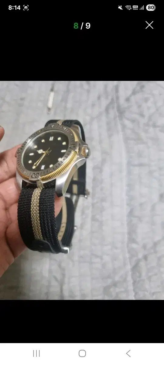 LONGINES ロンジンのコンボブラック ダイバーズウォッチ NATOバンド