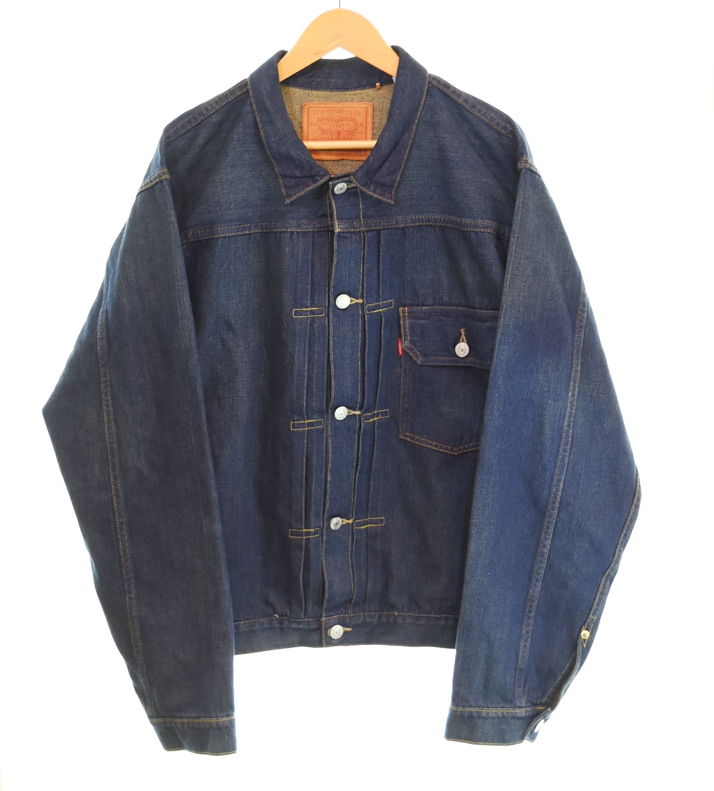 リーバイス Levi's 70506-0029 1st 506XX LVC 1936 MODEL ファースト 日本製 復刻 Medium Indigo ミディアムインディゴ USED加工品 44 ジャケット ブルー 103MT-4537