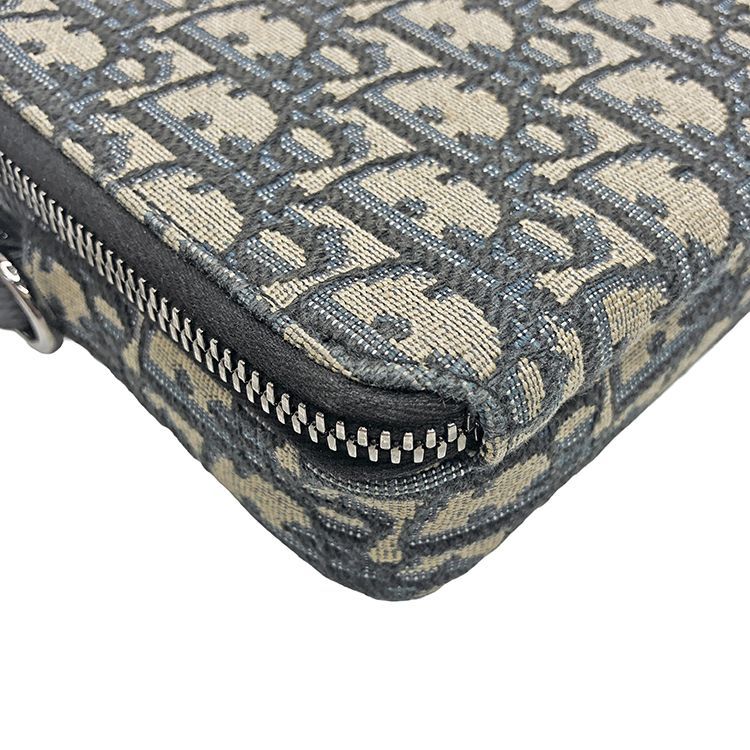 DIOR ディオール/ストラップ付ジップポーチ/オブリーグジャガード/2OBBC119YSE_H05E/11-*******/Aランク/84【中古】 ディオール ショルダーストラップ ポーチ ディオール オブリーク ジャ