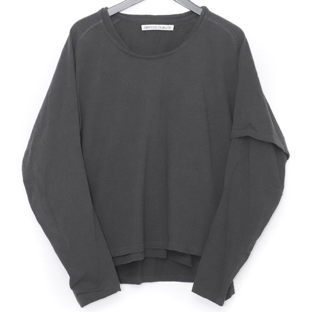 OPPOSE DUALITY One Side Half Long Sleeve T-Shirt サイズ48 グレー OD4002CAS