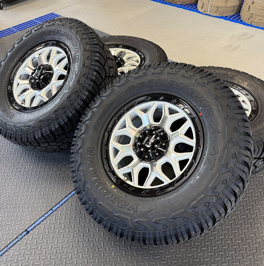 JL JK ラングラー｜17インチ タイヤホイール ヨコハマ ジオランダー X-AT G016 285/70R17 ノーマル車高 新品4本セット LEXXEL InFerno