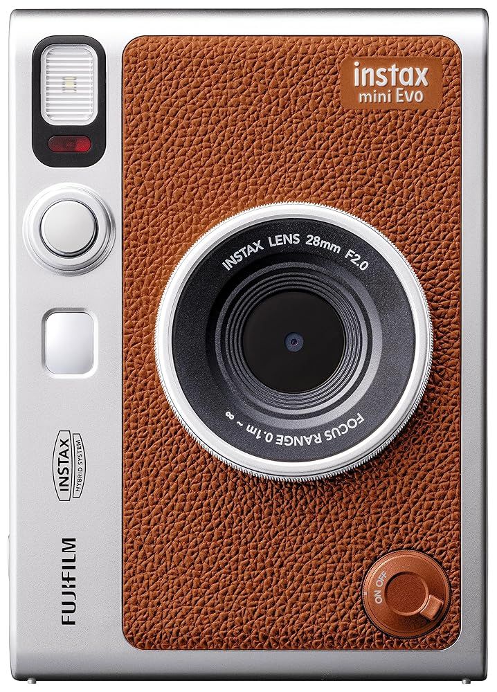 富士フイルム(FUJIFILM) チェキ Evo ハイブリッドインスタントカメラ(インスタントカメラ/スマホプリンター/デジタルカメラ) instax mini Evo ブラウン