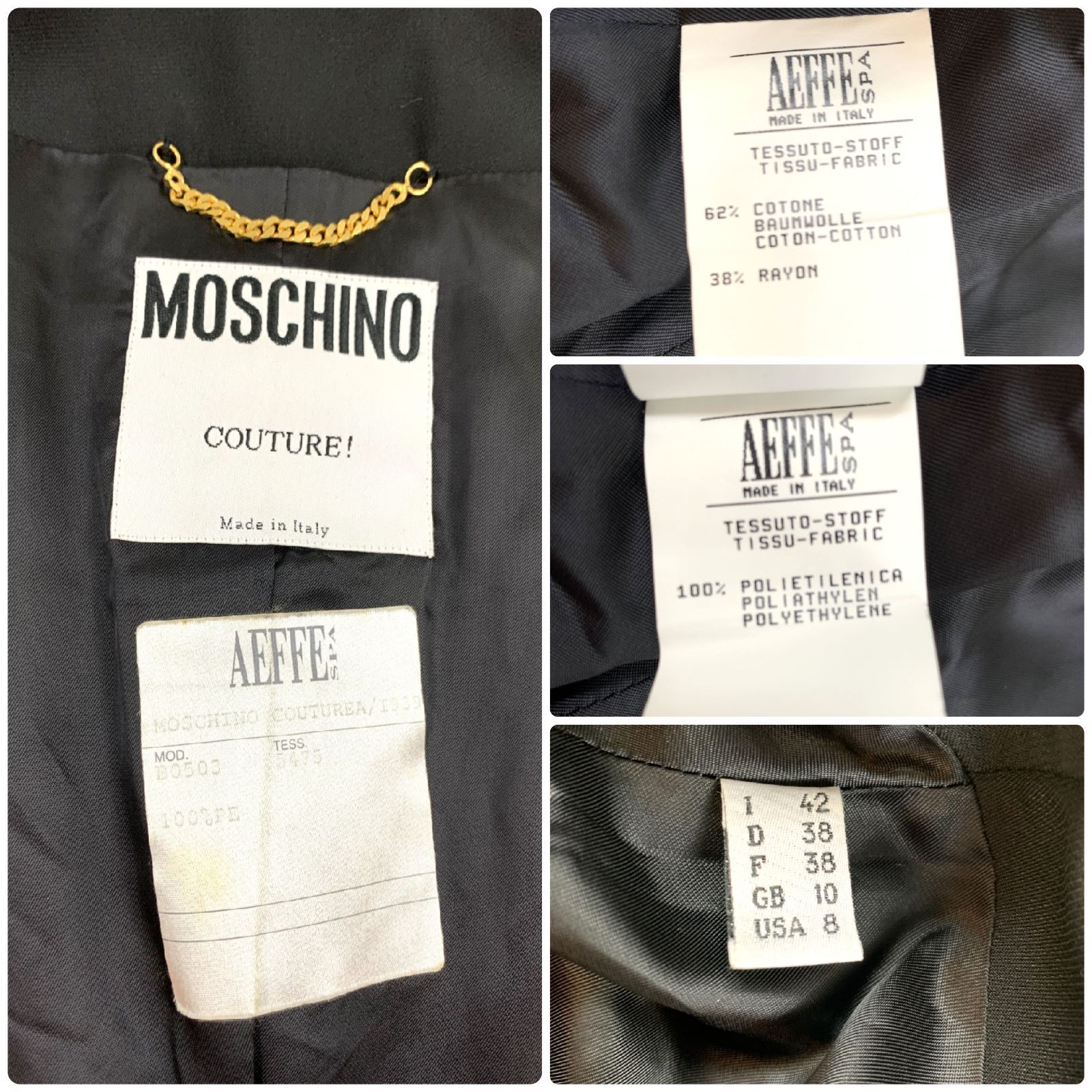 MOSCHINO COUTURE モスキーノ クチュール ヴィンテージ ゴールド