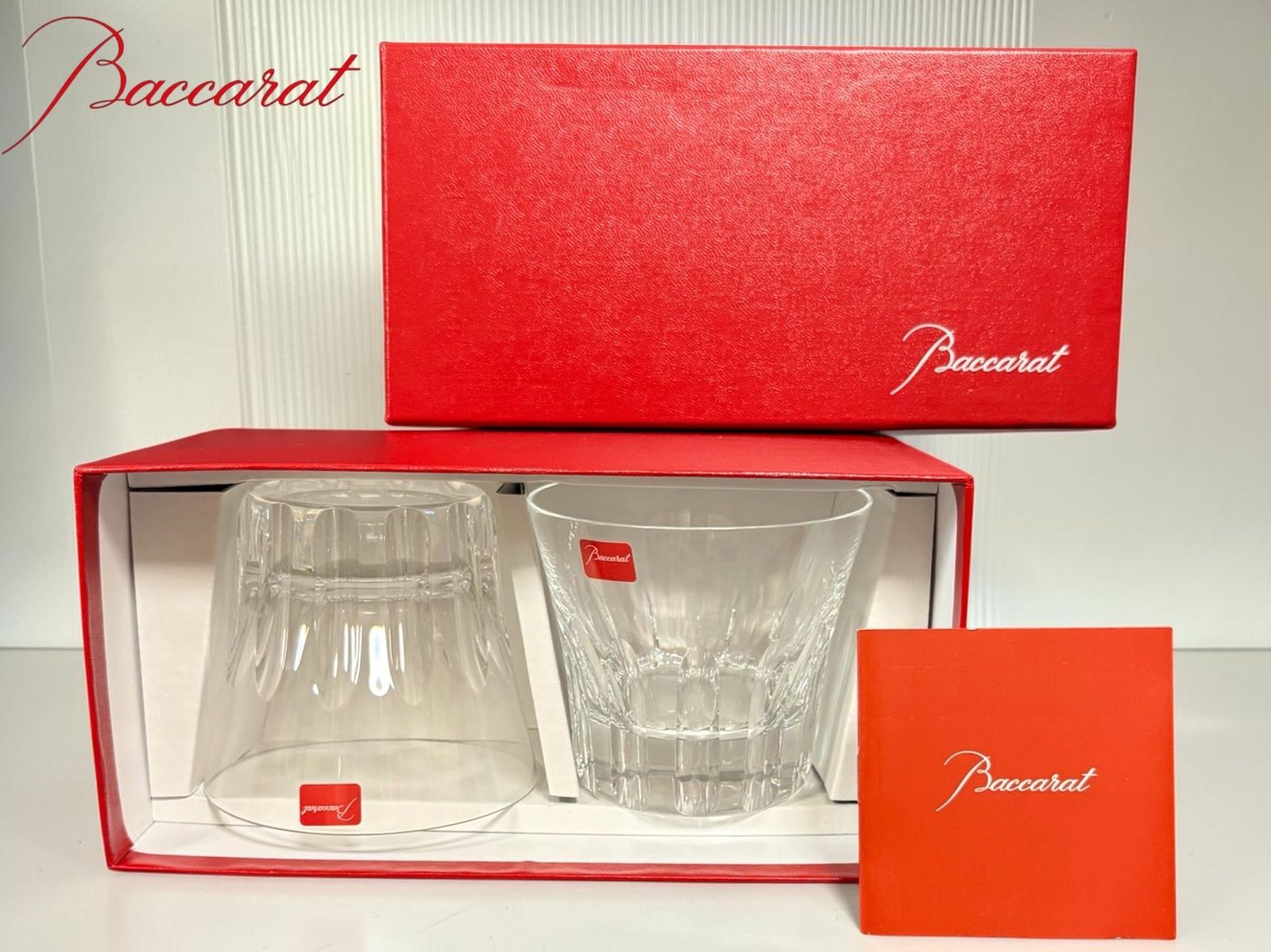 ★ Baccarat バカラ ETNA エトナ ロックグラス タンブラー オールドファッション 2客セット クリスタルガラス 箱付き