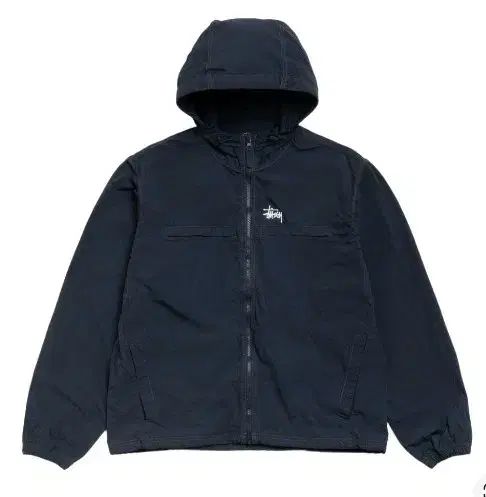 STUSSY ライトウェイト フード ジャケット ネイビー