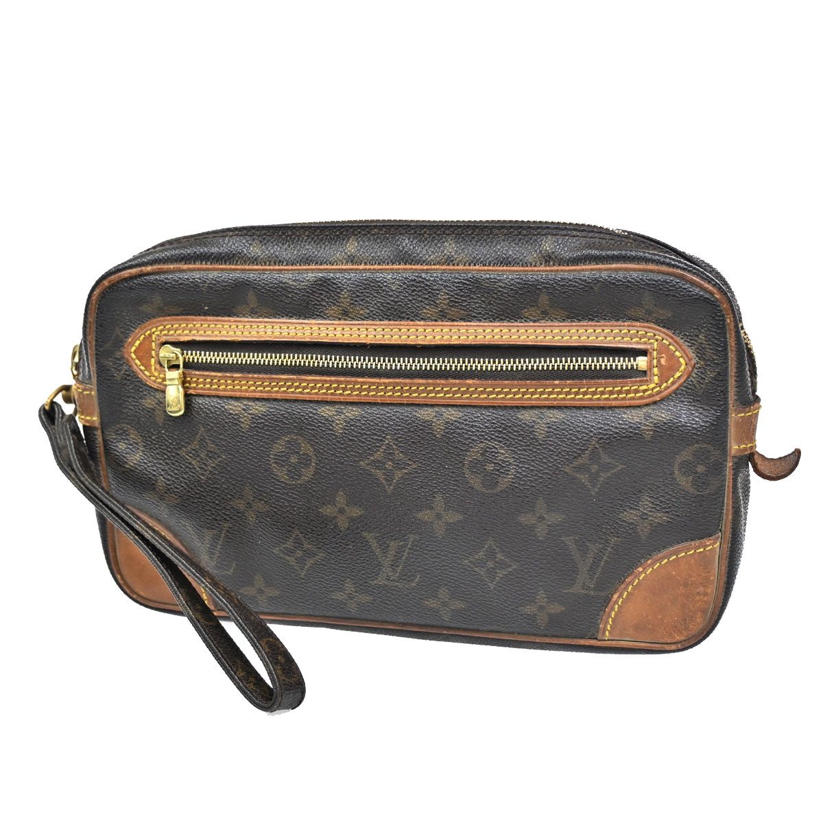LOUIS VUITTON ルイ・ヴィトン マルリードラゴンヌ クラッチバッグ ブラウン モノグラム レザー M51825 62KC196