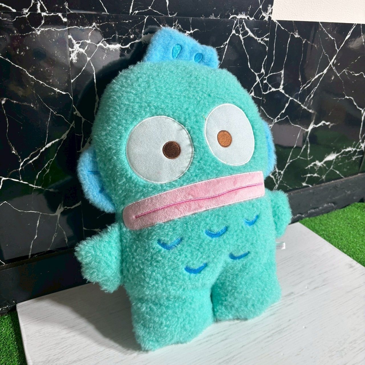 サンリオ sanrio ハンギョドン ぬいぐるみ ふわもこワッペン BIG