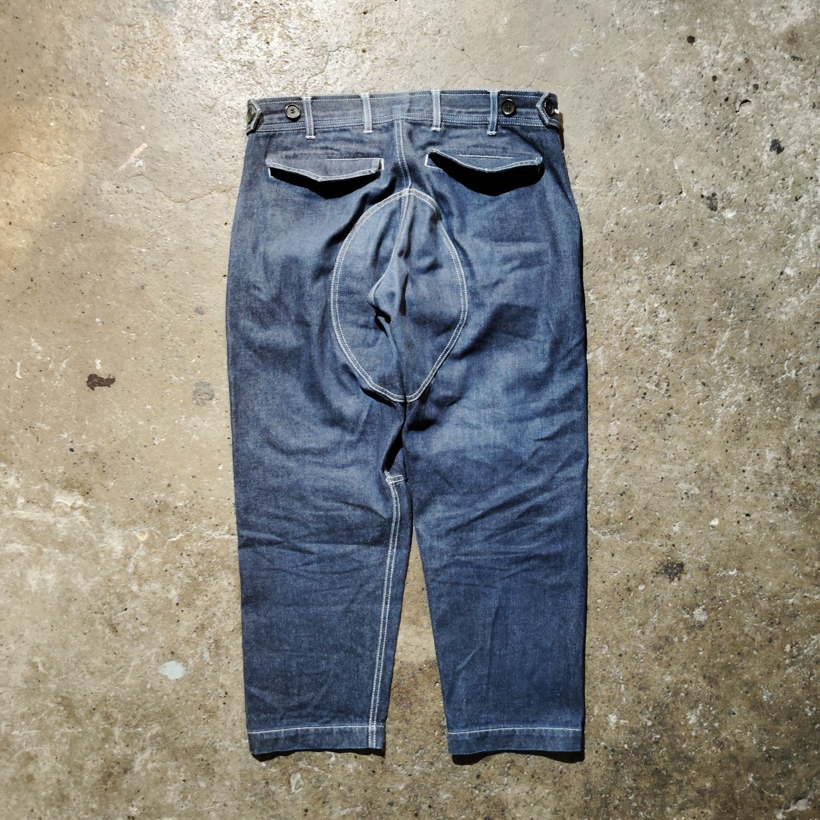 COMME des GARCONS SHIRT 17aw ホワイトステッチデニムパンツ 