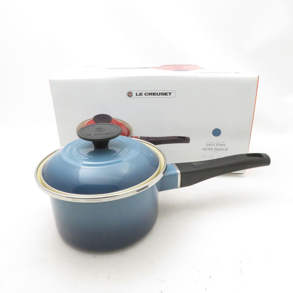 Le Creuset ルクルーゼ ソースパン 片手鍋 マリンブルー 14cm SM5268K1