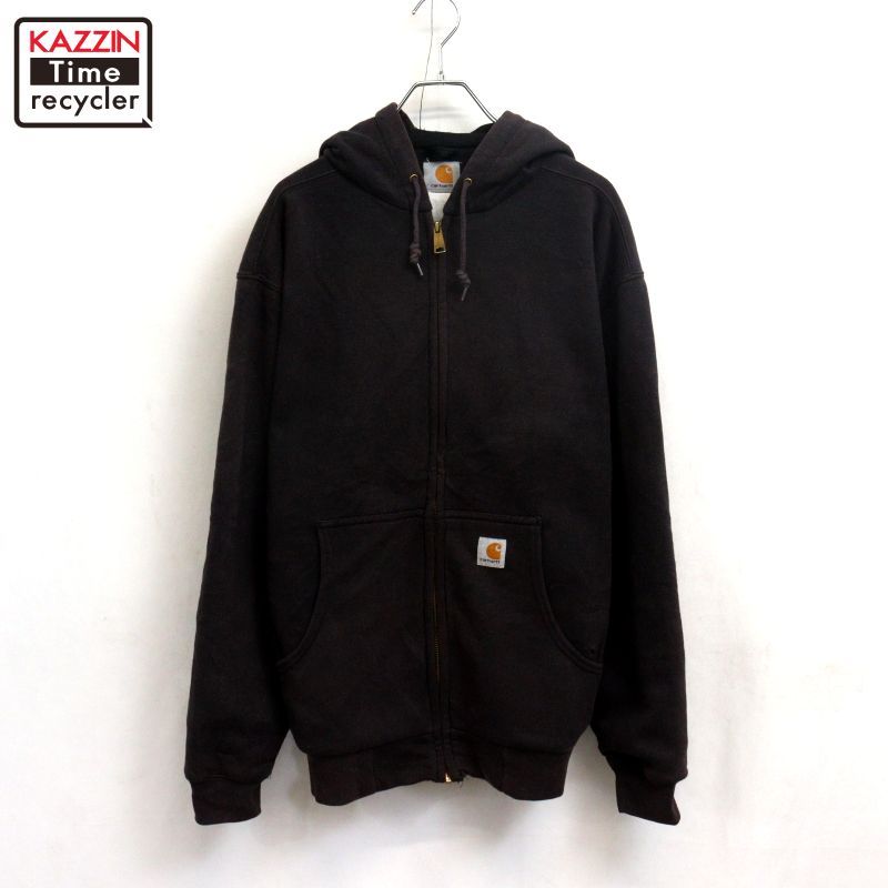 00s Carhartt 裏地メッシュ スウェット パーカー メンズ XLサイズ相当 ビッグサイズ オーバーサイズ