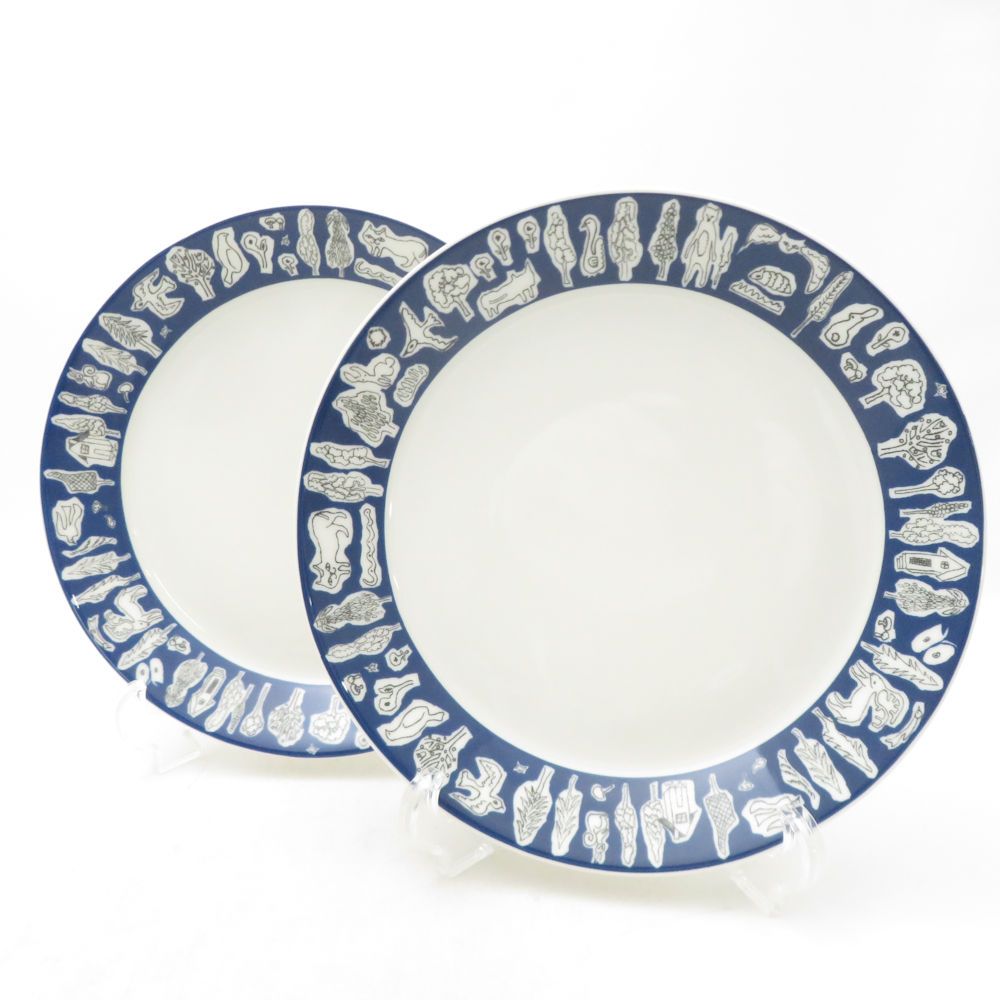 iittala×MINA PERHONEN イッタラ×ミナペルホネン フォレストライフ 中皿 2枚 ペア 21cmプレート パン ケーキ 北欧 SM5248K2