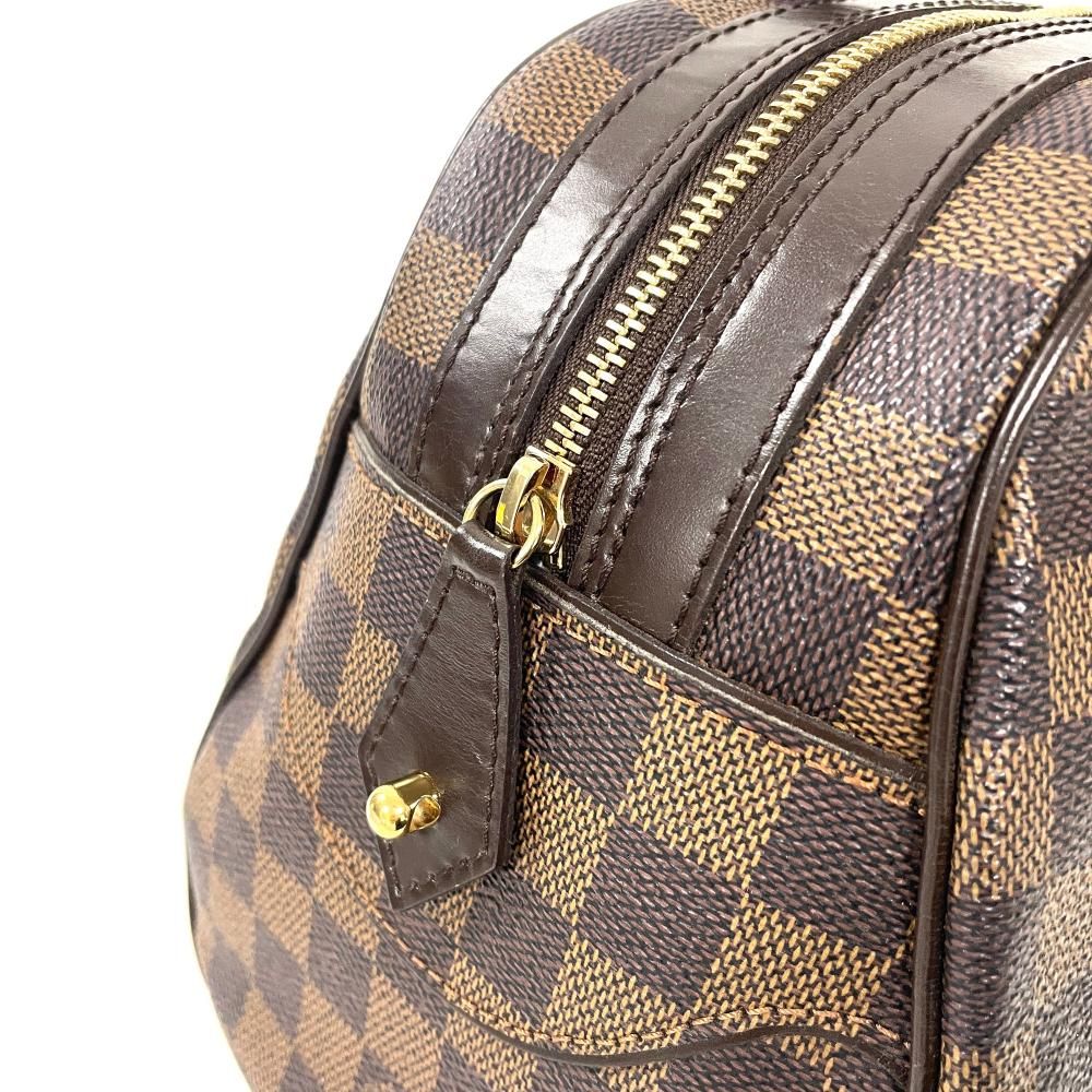 美品LOUIS VUITTON ダミエ ドゥオモ ハンドバッグN60008エベヌ ルイヴィトン LOUIS VUITTON ドゥオモ ハンドバッグ ダミエ エベヌ
