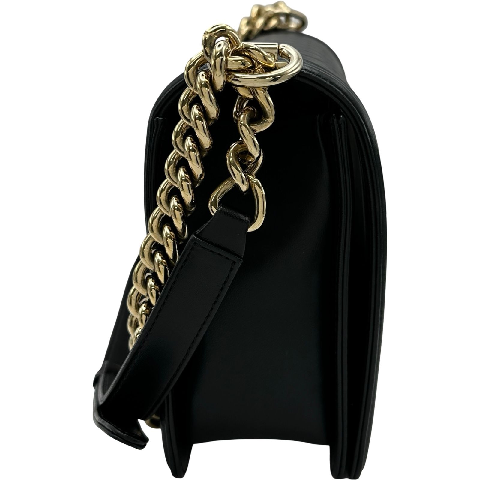 シャネル CHANEL ボーイシャネル28 A92193 19番台 ブラック シルバー金具 ラム レディース ショルダーバッグ シャネルボーイシャネル チェーンショルダー 28 黒 アンテーク調