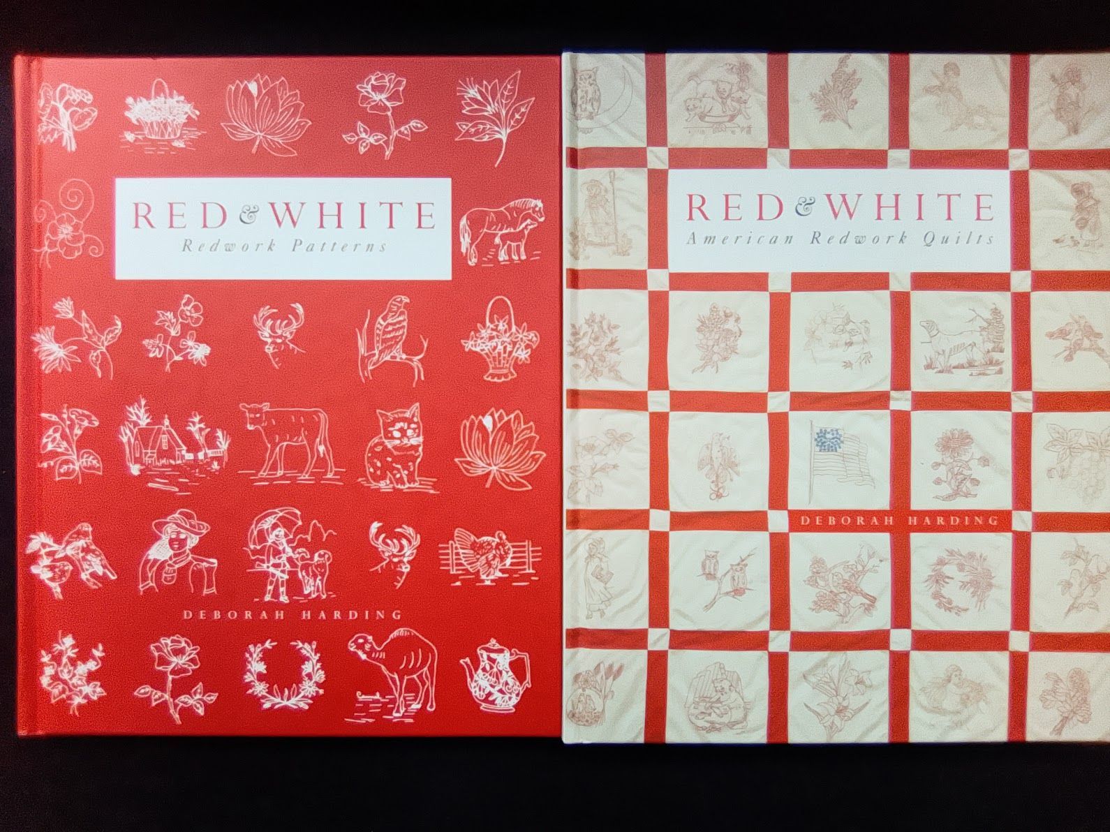 RED&WH ITE アメリカのレッドワークキルトと図案集 レッド＆ホワイト アメリカのレッドワークキルトと図案集 - 旅する本屋