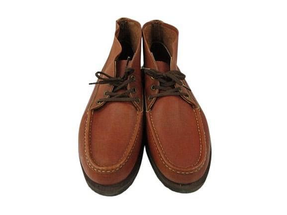 ラッセル モカシン Russell Moccasin チャッカ ブーツ 200-7 レザー 9E ブラウン ラッセル モカシン Russell Moccasin チャッカ ブーツ 200-7 レザー 9E ブラウン